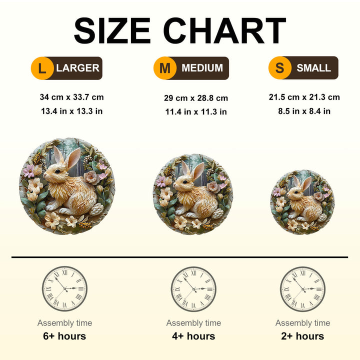 Relief Rabbit Wooden Jigsaw Puzzle