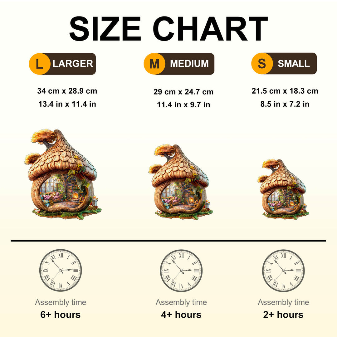 Squirrel's House Wooden Jigsaw Puzzle