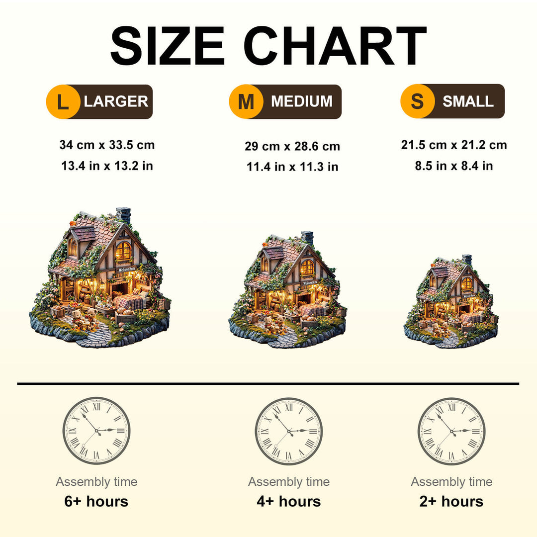 Bear's house Wooden Jigsaw Puzzle