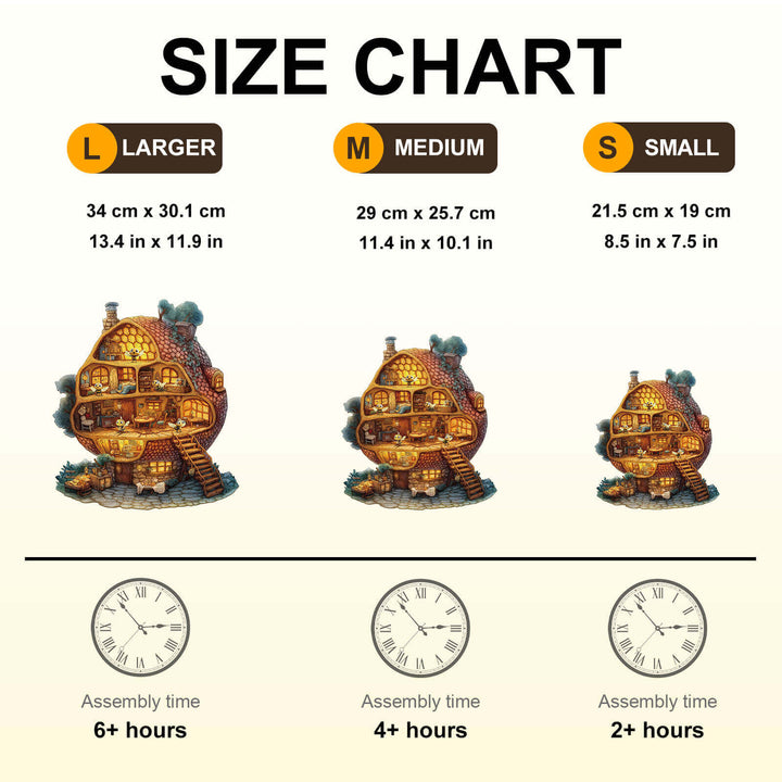 Bee Hut Wooden Jigsaw Puzzle