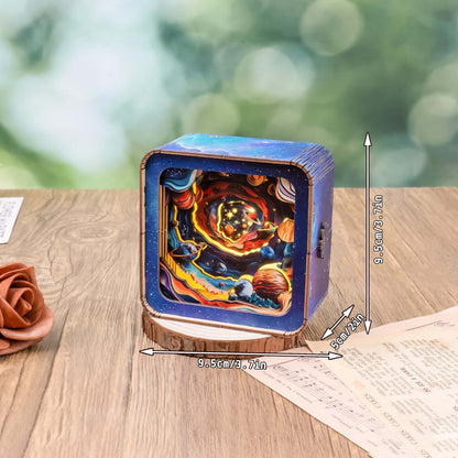 3D Wooden Puzzle Night Light, DIY kits for adults