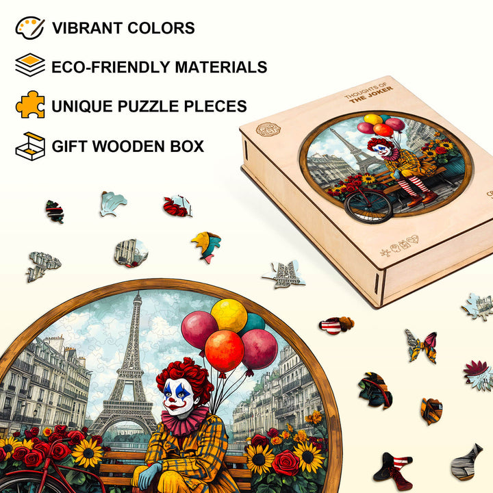 Thoughts of the Joker Wooden Jigsaw Puzzle