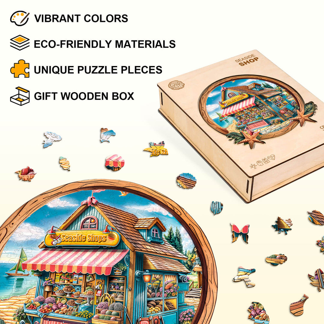 Seaside Shop Wooden Jigsaw Puzzle
