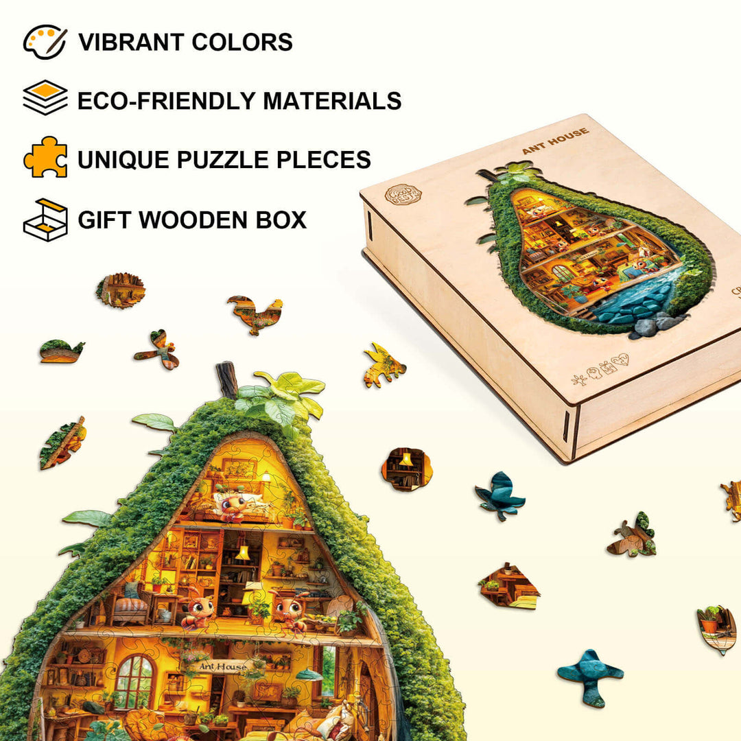 Ant House Wooden Jigsaw Puzzle