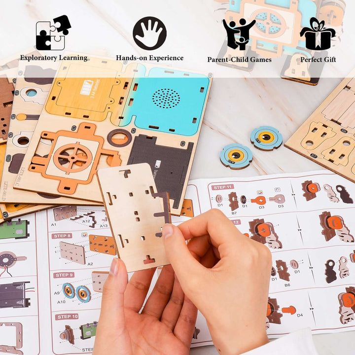 Grunt Robot - STEM Wooden DIY Recorder Kit for Kids