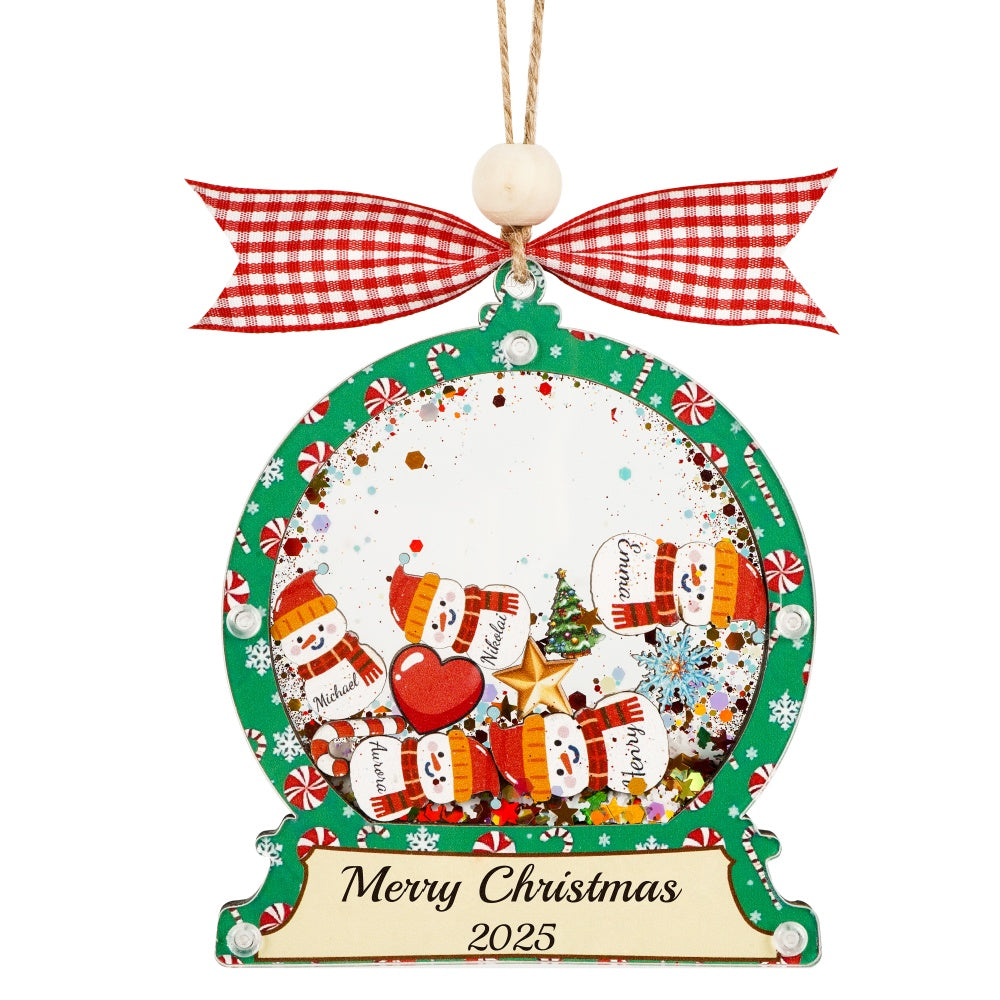 Christmas Snow Globe Ornament - Snow Man