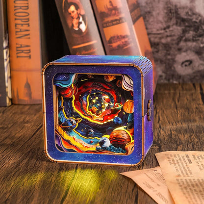 3D Wooden Puzzle Night Light, DIY kits for adults