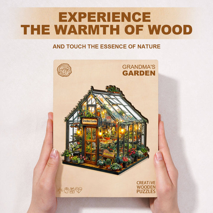 Grandma's Garden Wooden Jigsaw Puzzle