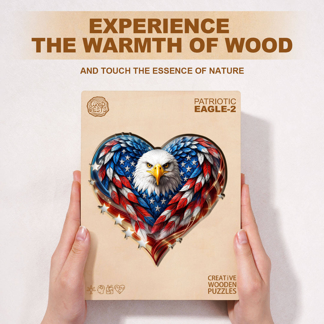 Patriotic Eagle-2 Wooden Jigsaw Puzzle