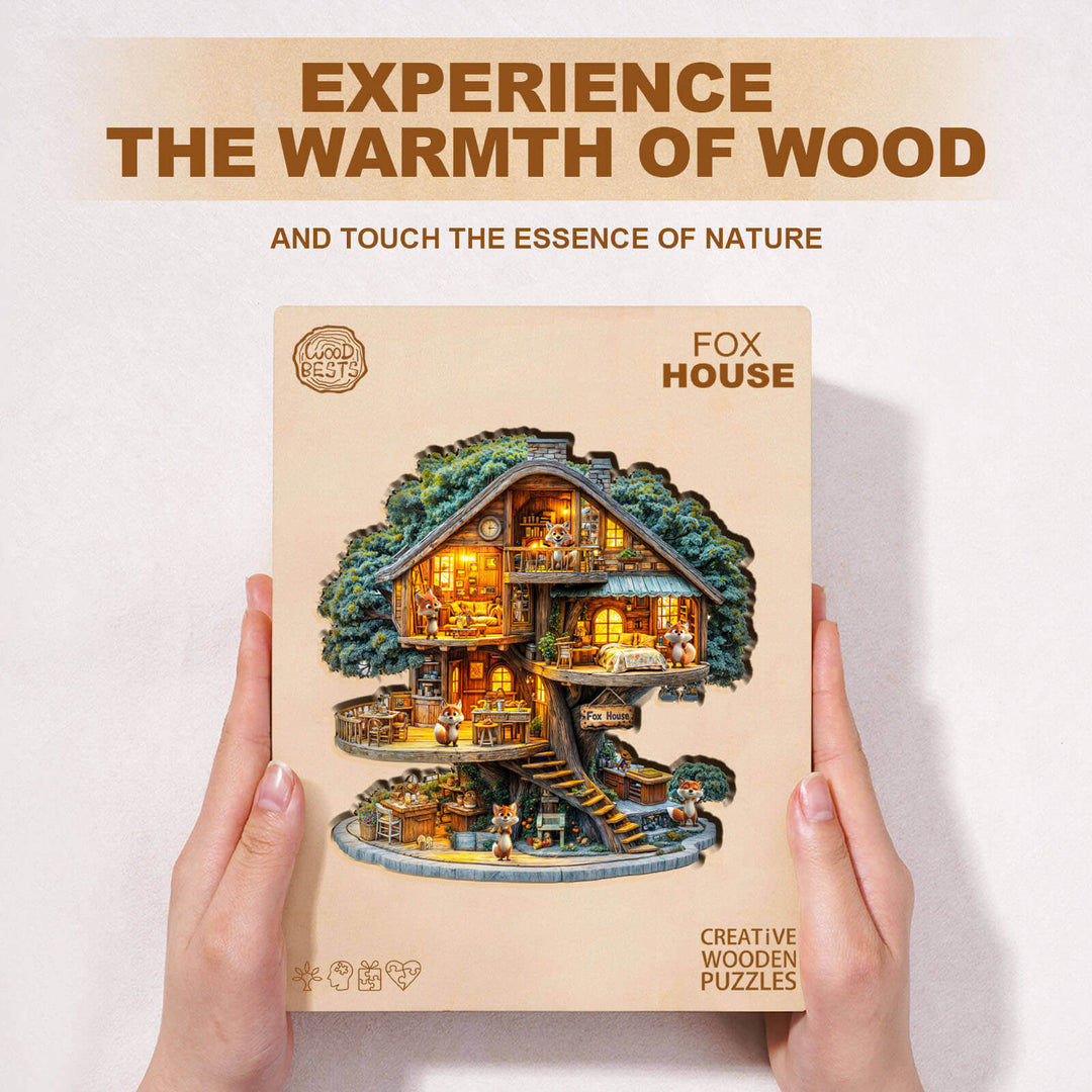 Fox House Wooden Jigsaw Puzzle