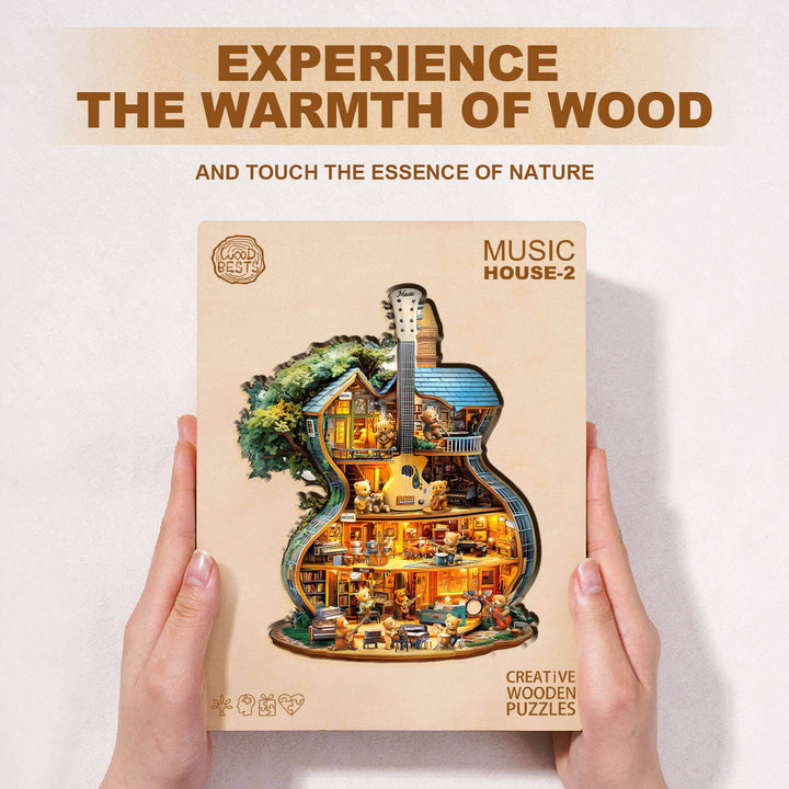 Music House-2 Wooden Jigsaw Puzzle