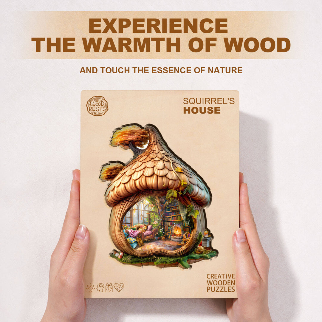 Squirrel's House Wooden Jigsaw Puzzle