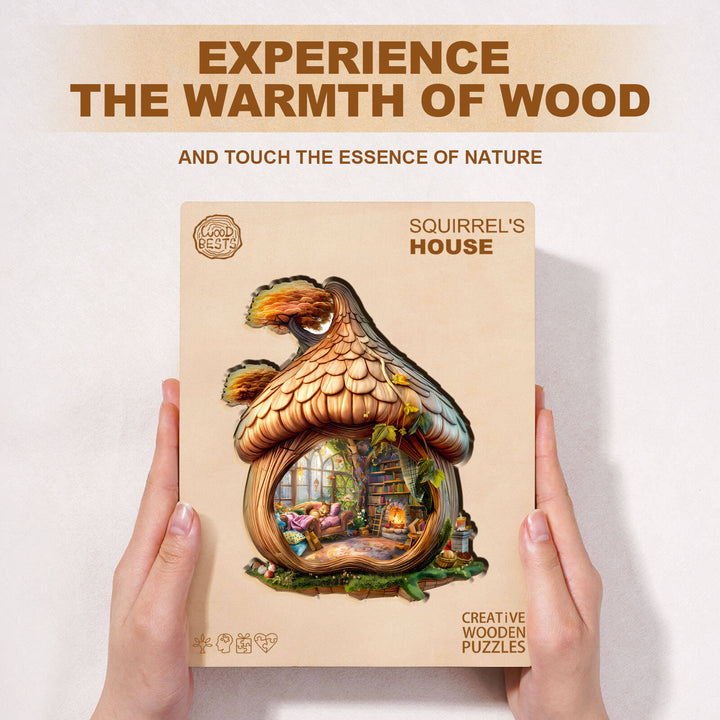 Squirrel's House Wooden Jigsaw Puzzle