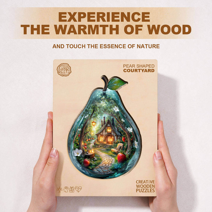 Pear shaped courtyard Wooden Jigsaw Puzzle