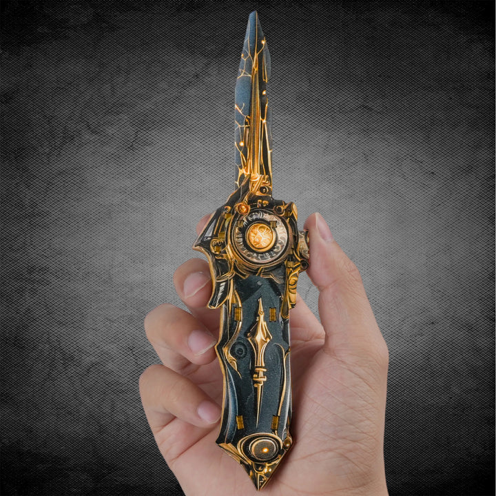 DIY Wooden Balisong Butterfly Knife & Karambit Claw Knife 3D Puzzle Kit, Cosplay Game Weapon Model Assembly Toy, Safe Wooden Trainer Fidget Knife for Collection & Stress Relief