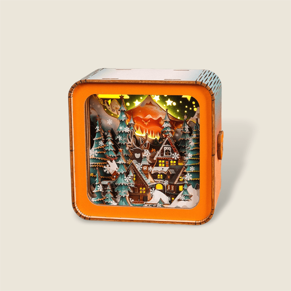 3D Wooden Puzzle Night Light, DIY kits for adults