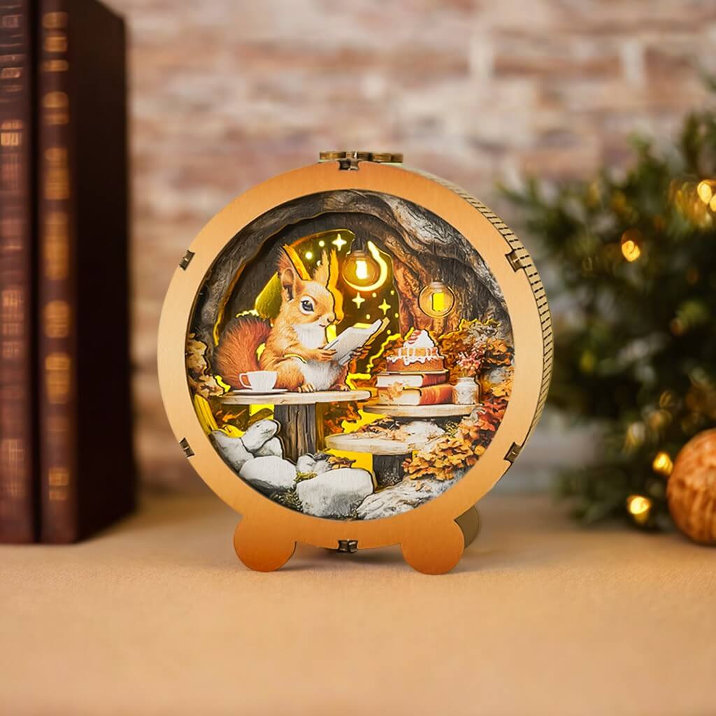3D Wooden Puzzle Night Light, DIY kits for adults