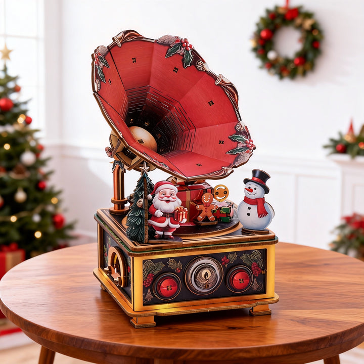 Christmas Tree Carol Mechanical DlY Kit, 3D Wooden Music Box
