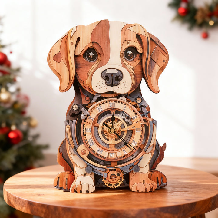 Eule – DIY Holzuhr, 3D Puzzle Bastelset