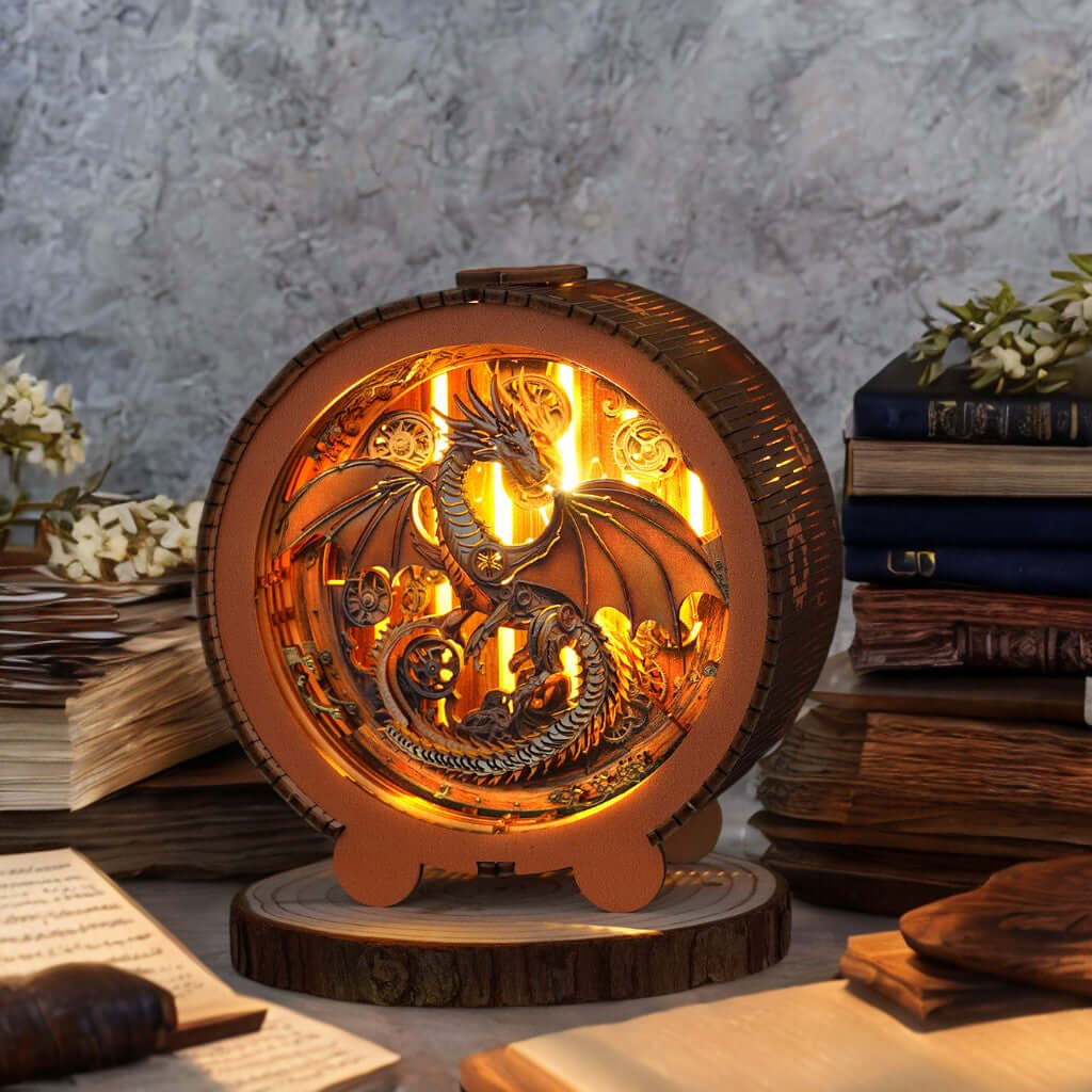 3D Wooden Puzzle Night Light, DIY kits for adults