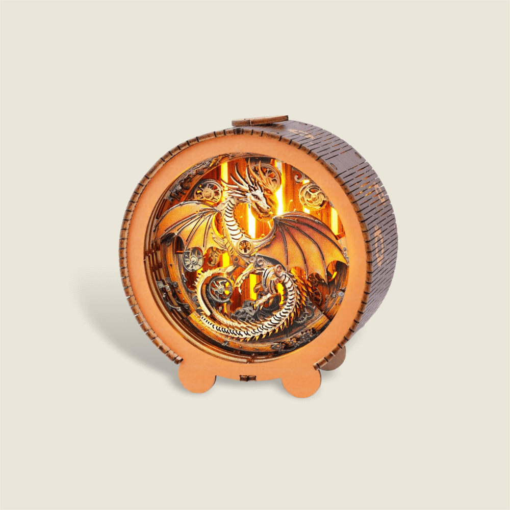 3D Wooden Puzzle Night Light, DIY kits for adults