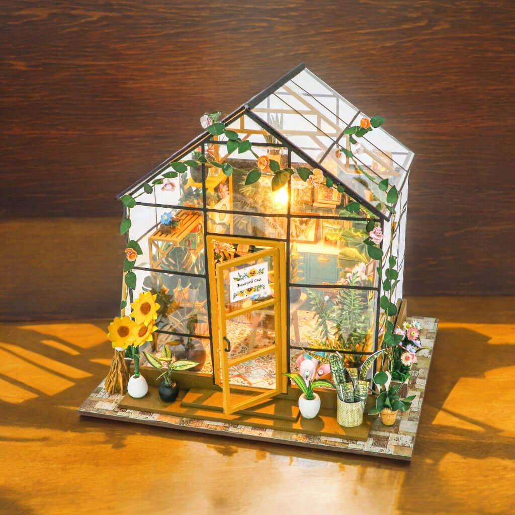 DIY miniature house kit, dollhouse kit for adults