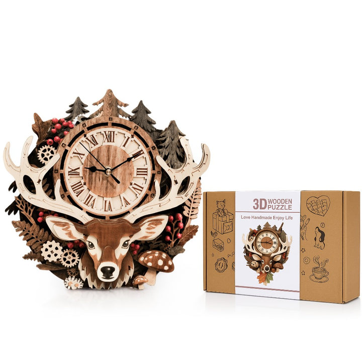 Wooden Puzzle Clock Kits - DIY 3D Clocks for Home Decor & Gifting ...