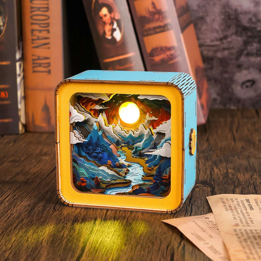 3D Wooden Puzzle Night Light, DIY kits for adults
