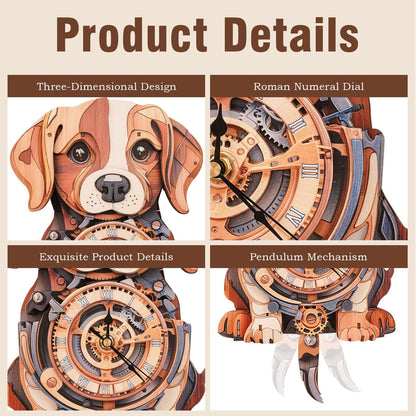 DIY Wooden Clock, 3D Puzzle Craft Kit