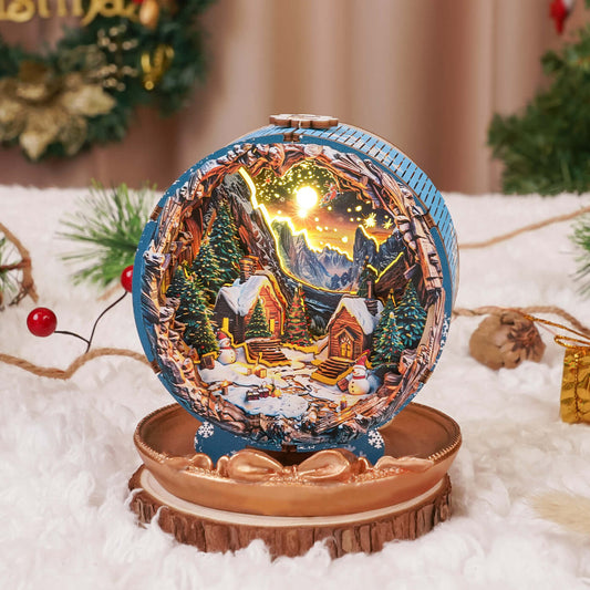 3D Wooden Puzzle Night Light, DIY kits for adults
