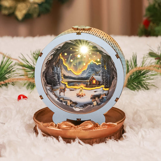 3D Wooden Puzzle Night Light, DIY kits for adults