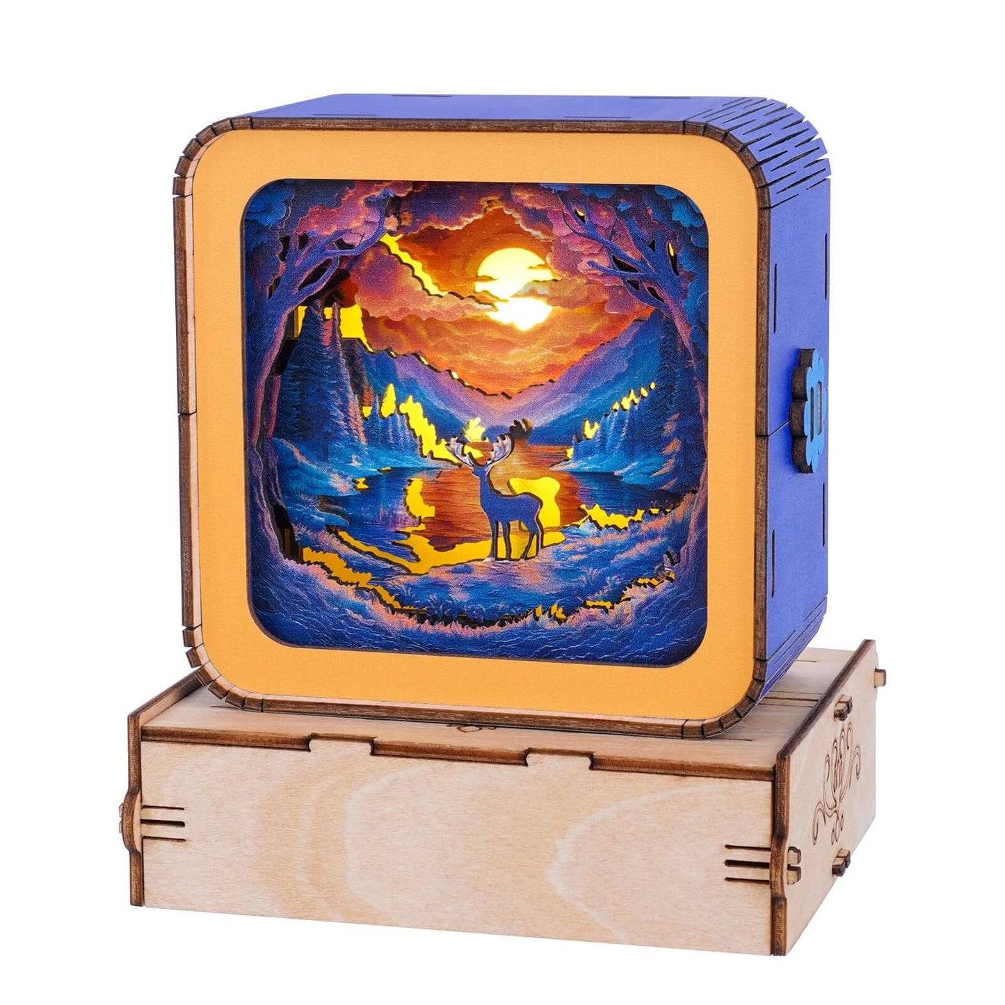 3D Wooden Puzzle Night Light, DIY kits for adults