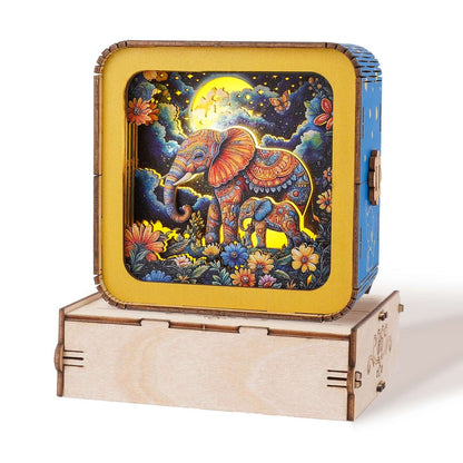 3D Wooden Puzzle Night Light, DIY kits for adults