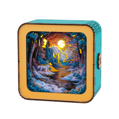 3D Wooden Puzzle Night Light, DIY kits for adults