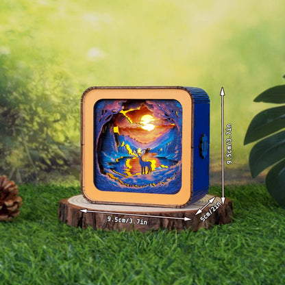 3D Wooden Puzzle Night Light, DIY kits for adults