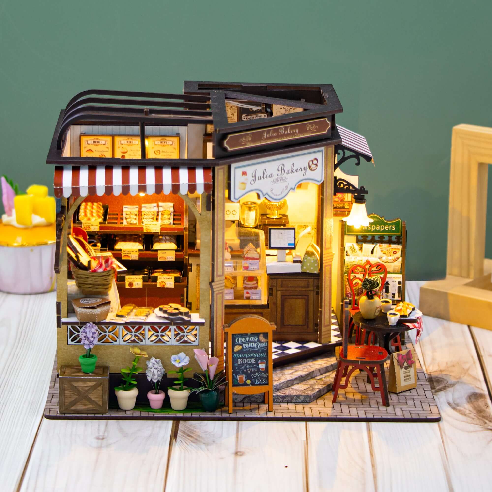 DIY miniature house kit, dollhouse kit for adults