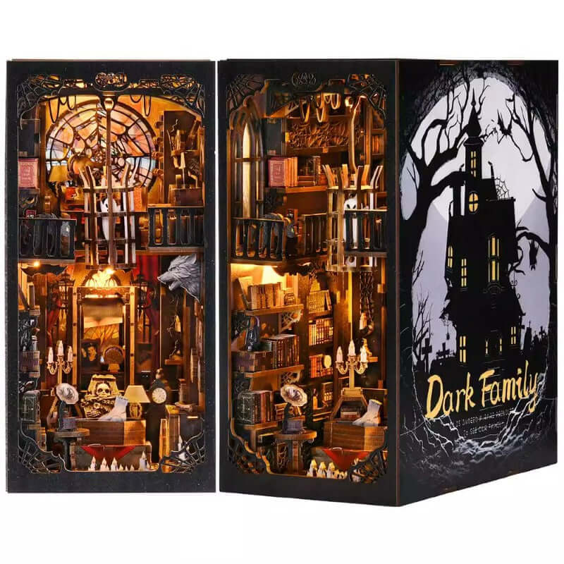 DIY Book Nook Kit,3D Wooden Puzzle