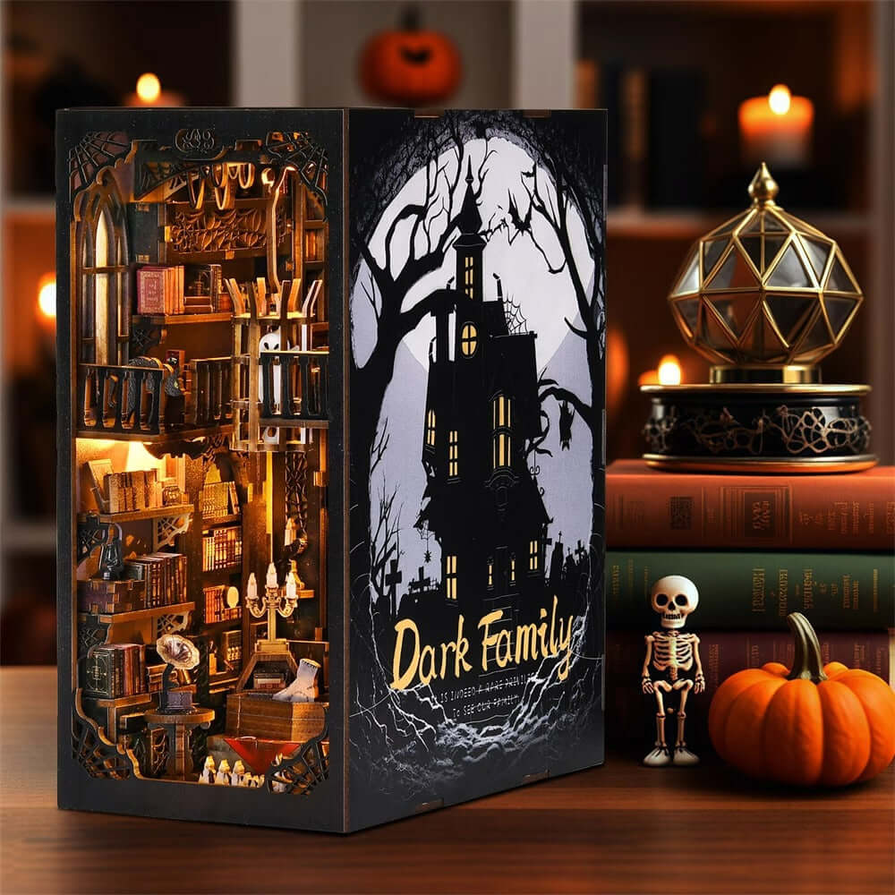 DIY Book Nook Kit,3D Wooden Puzzle