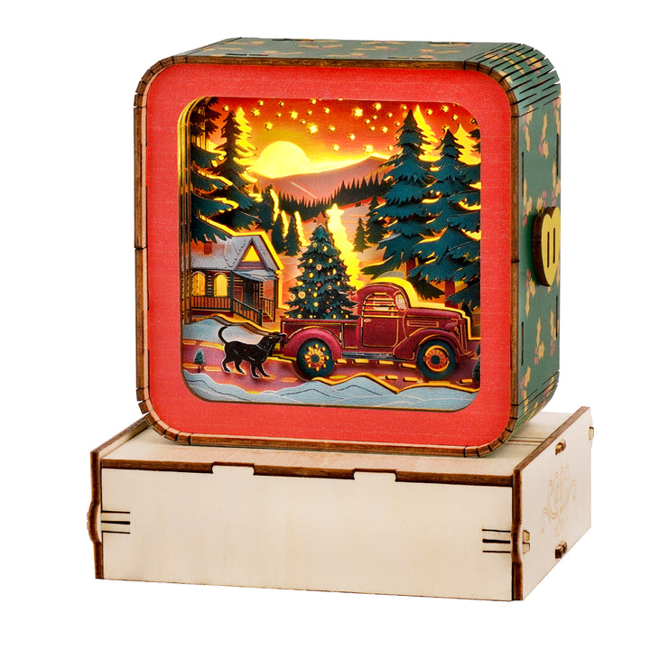 Ready for Christmas - 3D Wooden Puzzle Night Light