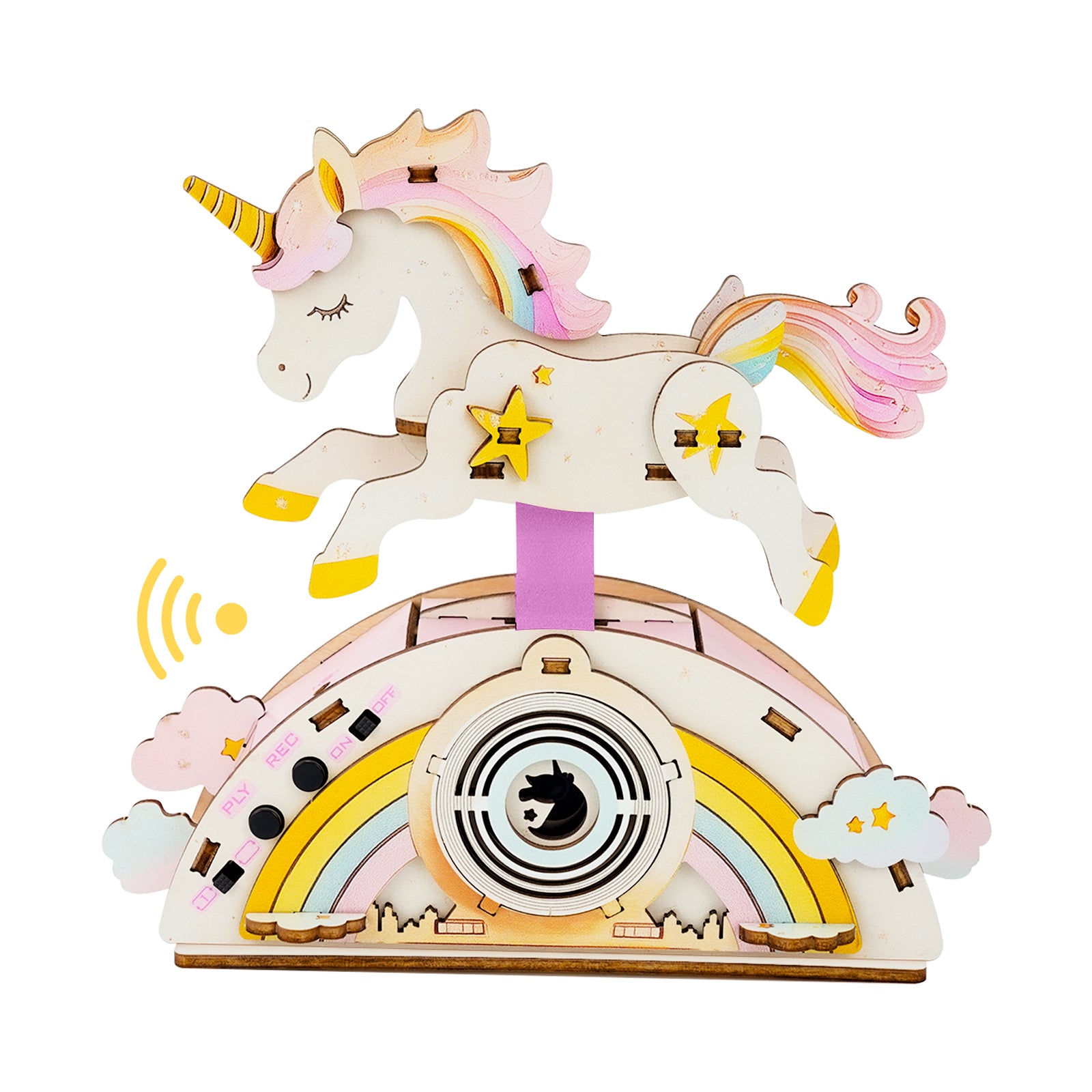 Strolling Unicorn - STEM Wooden DIY Recorder Kit for Kids