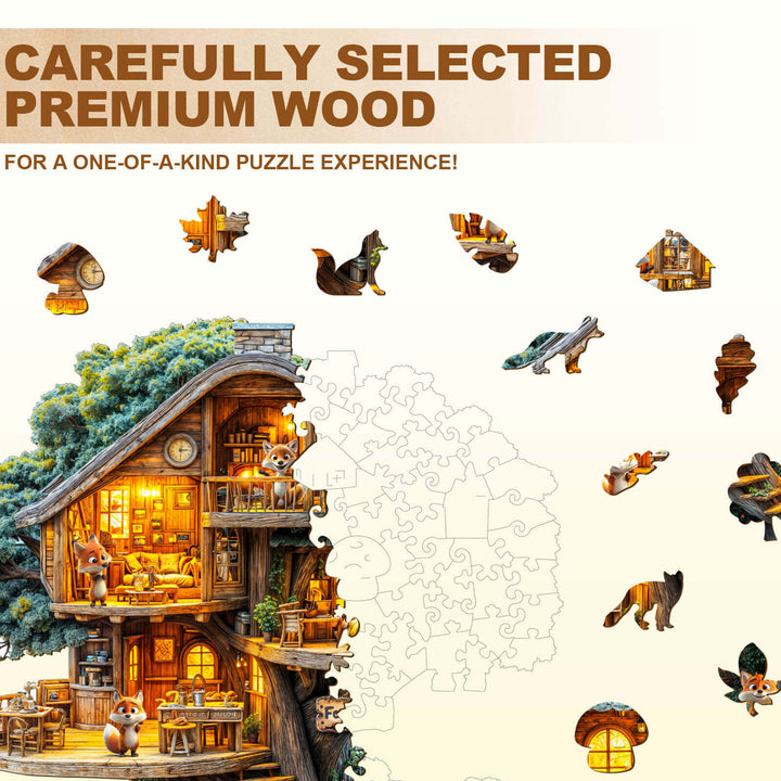 Fox House Wooden Jigsaw Puzzle