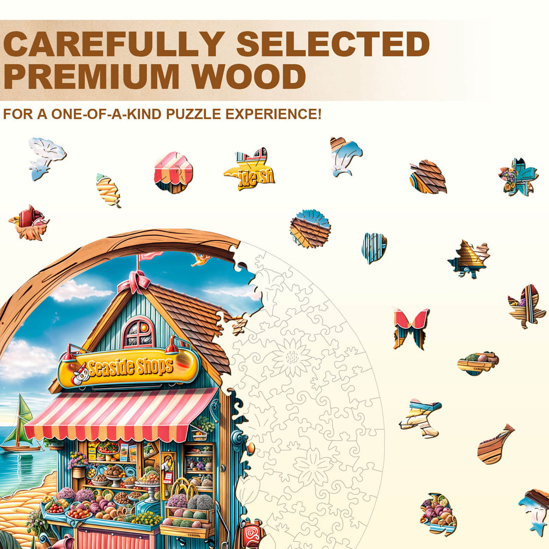 Seaside Shop Wooden Jigsaw Puzzle