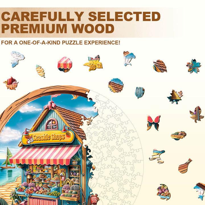 Seaside Shop Wooden Jigsaw Puzzle