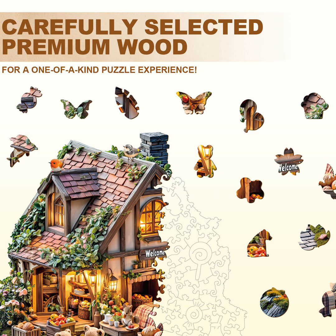 Bear's house Wooden Jigsaw Puzzle
