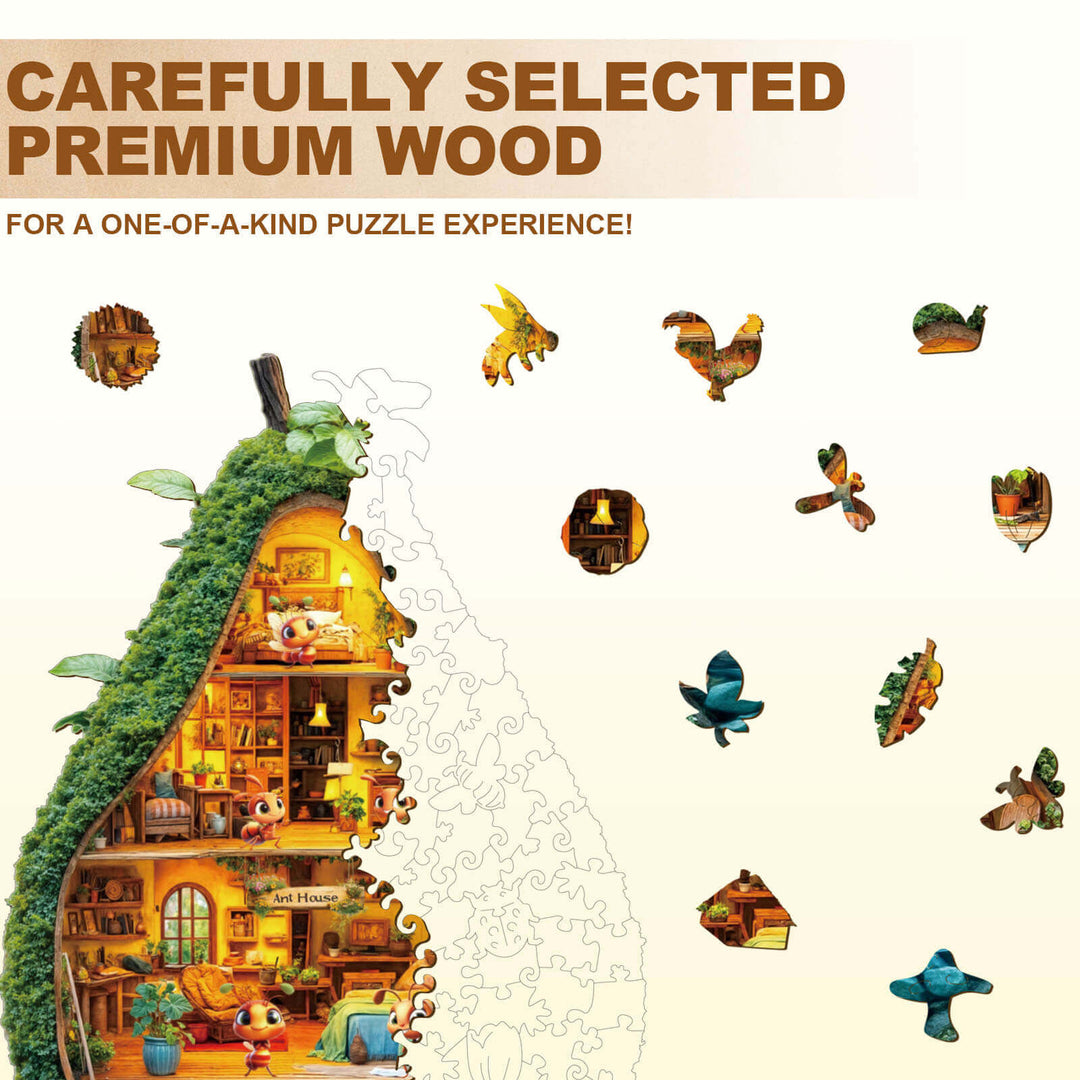 Ant House Wooden Jigsaw Puzzle