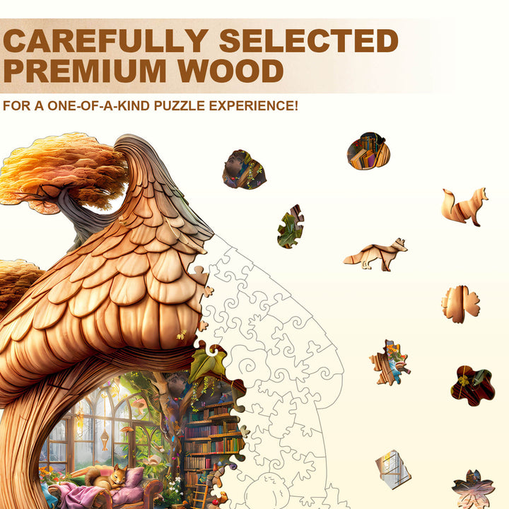 Squirrel's House Wooden Jigsaw Puzzle
