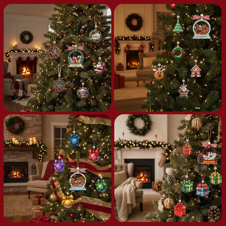 Christmas Snow Globe Ornament - Gingerbread Man