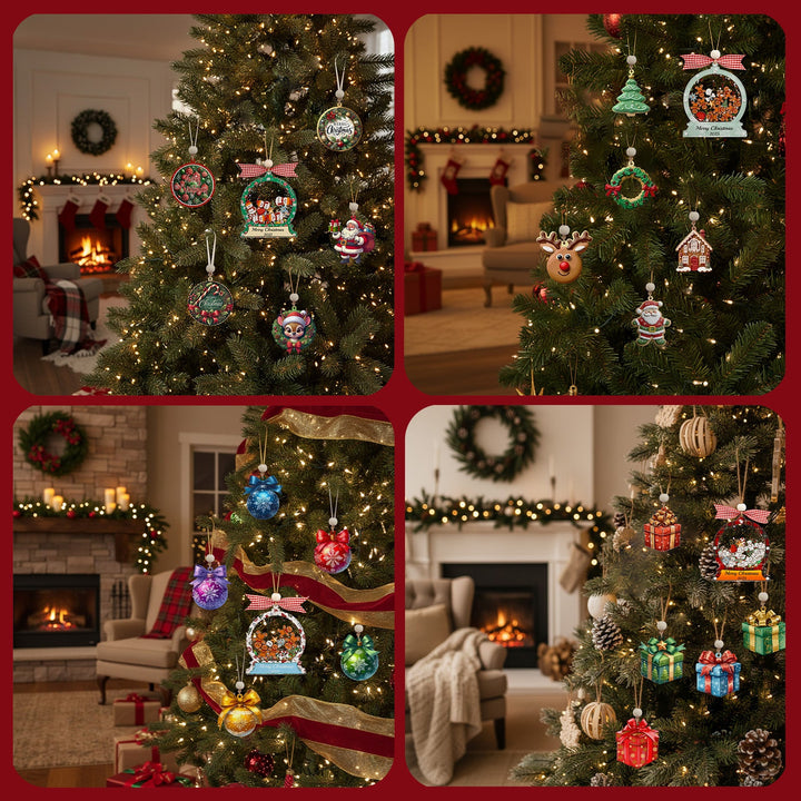 Christmas Snow Globe Ornament - Bear