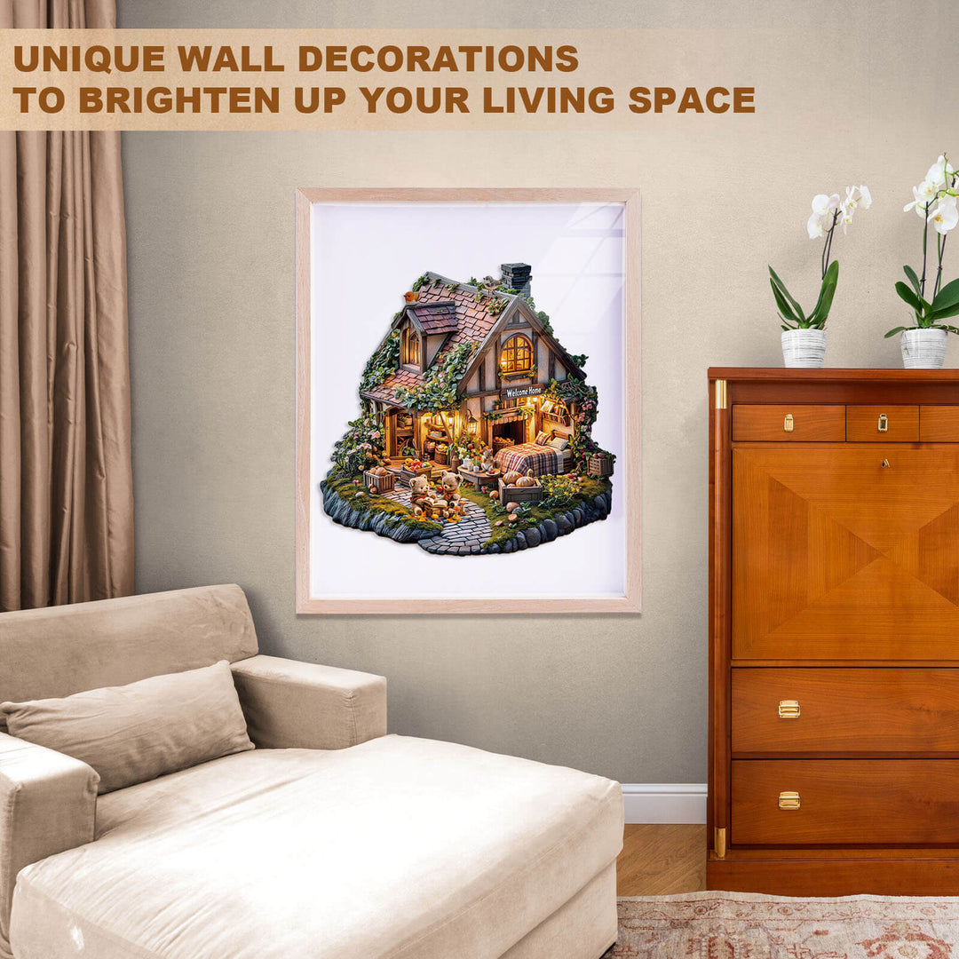 Bear's house Wooden Jigsaw Puzzle