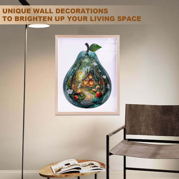 Pear shaped courtyard Wooden Jigsaw Puzzle